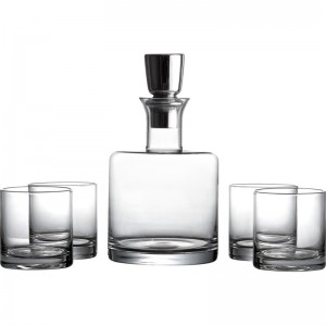 Wade Logan Giselle 5 Piece Linus Whiskey Glass and Decanter Set WLGN6662